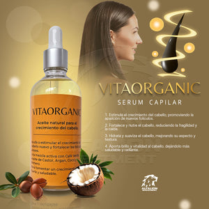 VITAORGANIC - Tónico Capilar de Aceite para Crecimiento de Cabello