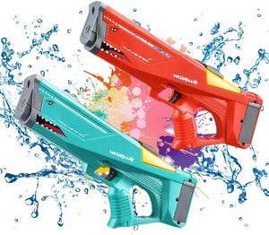 PISTOLA ELECTRICA DE AGUA Automática Shark 🦈 🏖️EL MEJOR REGALO DE VERANO PARA TUS HIJOS Y DISFRUTAR MÁS TIEMPO EN FAMILIA☀️